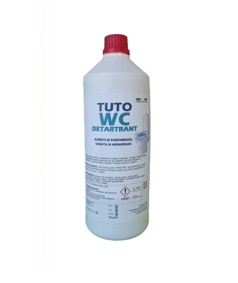 TUTO WC GEL, detergent profesional igienizant pentru wc, 900ml