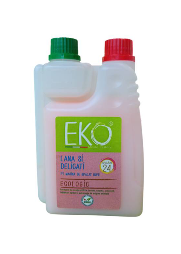 EKO Detergent profesional LANA SI TESATURI DELICATE, 600ml