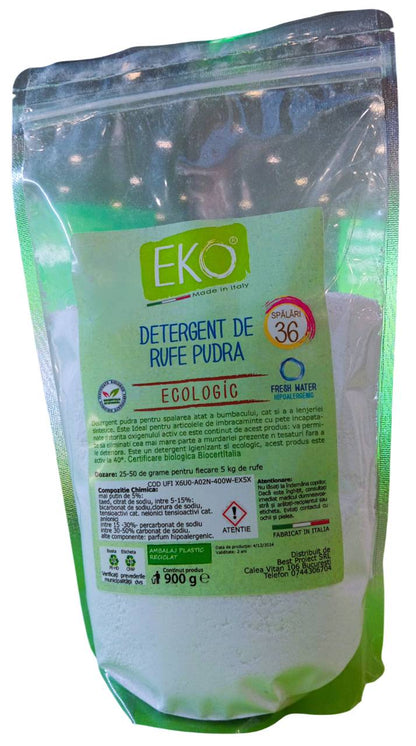 EKO Detergent de rufe profesional, pudră, 900g