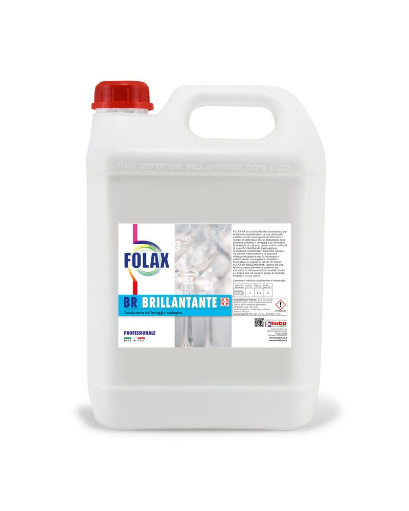 FOLAX BRILLIANTE  agent de clătire profesional pentru masina de spalat vase, 5 L