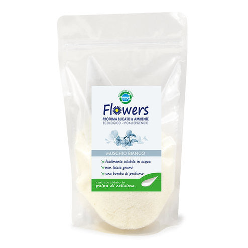 PUDRA PARFUMANTA FLOWERS 200 G CU MIROS DE MOSC ALB